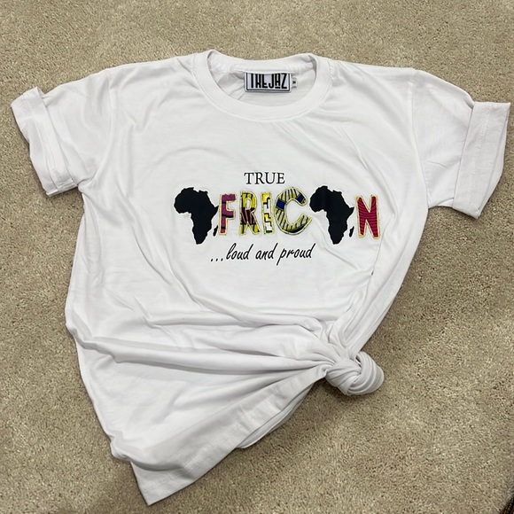 TreJaz Tops - NWOT Africa Shirt, Black Women Shirt, Gift For Black Women, Africa Map size S